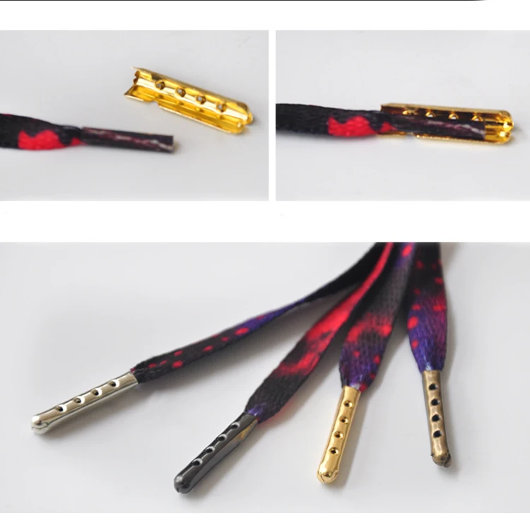 

20Pcs Metal Shoe Head Aglets Shoelaces Replacement 4 Colors High Quality