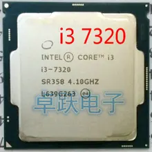 Жнлптнльно quad core I3 7320 Процессор 4,1G 51 Вт 2 ядра 4 нити B0 1151 HD610 DDR4