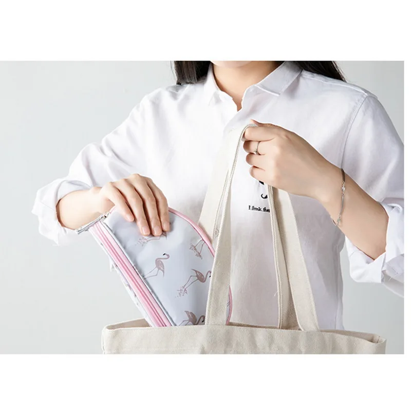 MoneRffi 2019 для женщин портативный печати косметичка Сумка для хранения клатч с большой ёмкость двойной слои дорожный макияж сумки новый