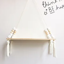 Shelves Clapboard Wall Hanging Tassel Decoration Gifts Swing Rope For Children Room Party Dropshipping FAS