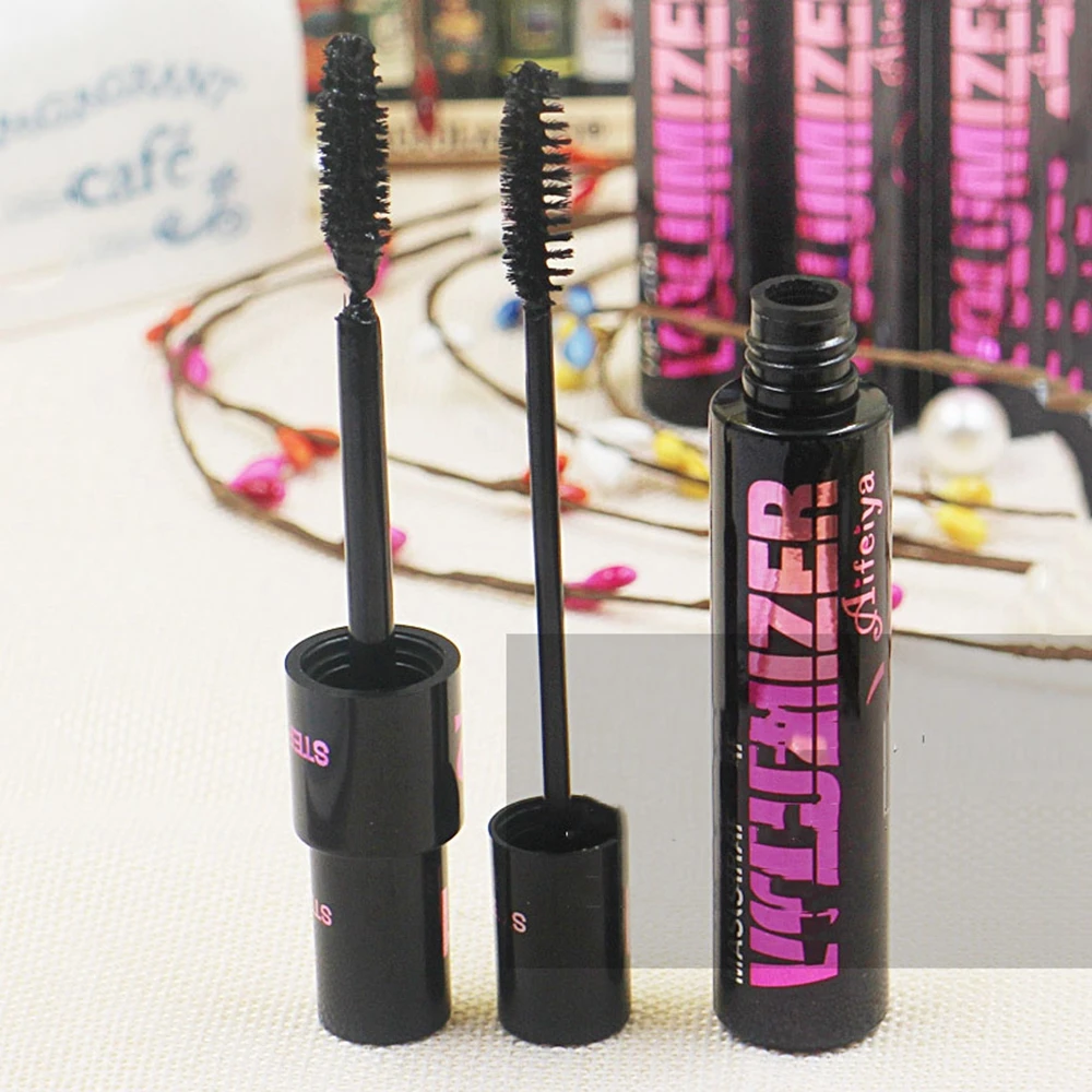 1pc Mascara Waterproof 3d Fiber Lashes Eyelashes Mascara Double Effect