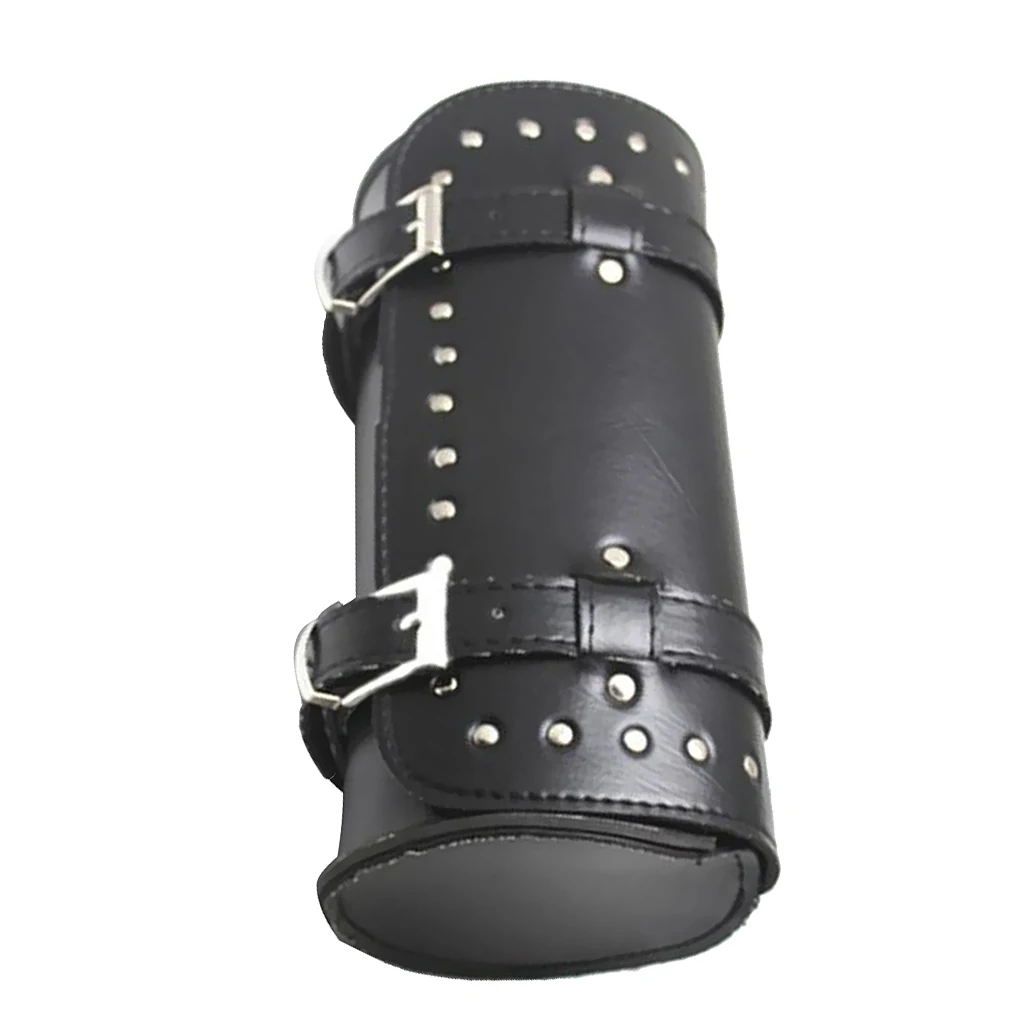 Black Luggage Roll Tool Storage Bag for   Custom Motorcycle Touring Reinforced stitching and durable construction