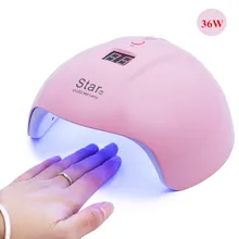 Star7 36 Вт Сушилка для ногтей для всех типов гель 12 шт. УФ светодиодный лампа бусины для ногтей машина 30 s/60 s/90 s таймер USB разъем