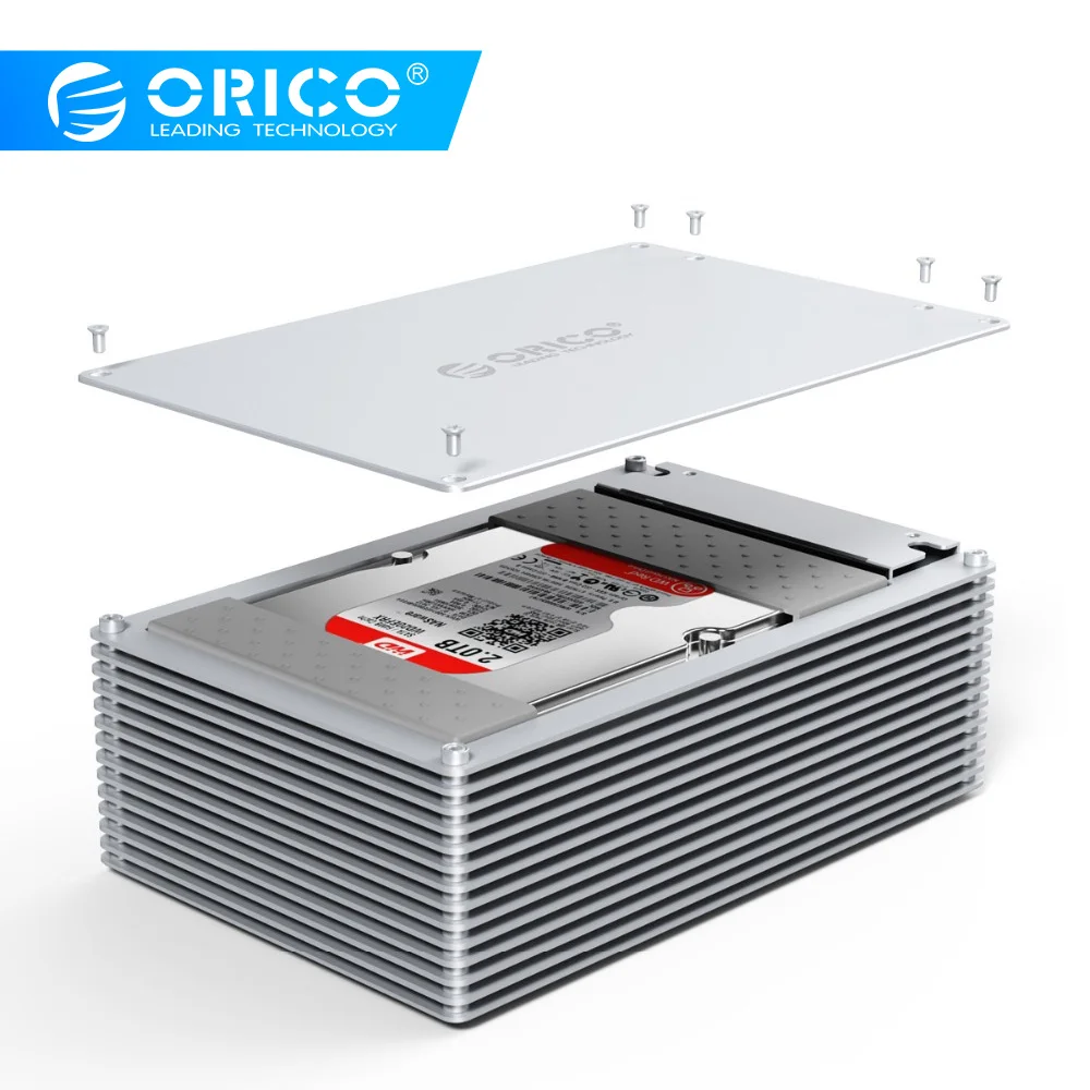 ORICO Aluminum Alloy Type C DIY Hollow Hard Drive Enclosure 2.5/3.5