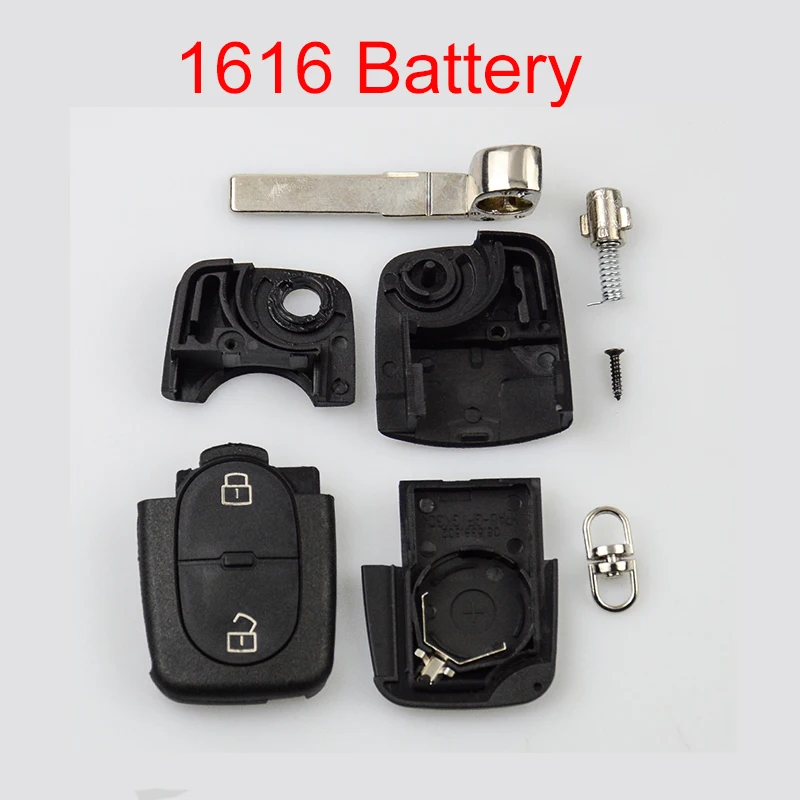 OkeyTech 2 кнопки для Audi A2 A3 A4 A6 A8 TT флип чехол автомобиля складной Audi|buttons buttons|button for