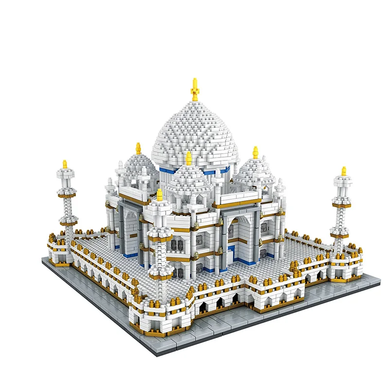 Алмазные мини строительные кирпичики город архитектурные Land marks Taj Mahal дворца 3D модель Детская обучающая игрушка - Цвет: 9914