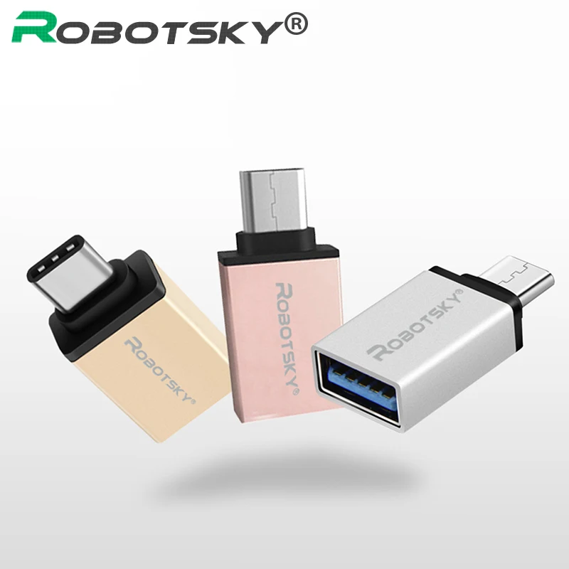 Металлический адаптер типа C папа мама USB 3 0 конвертер Type c в OTG кабель для передачи