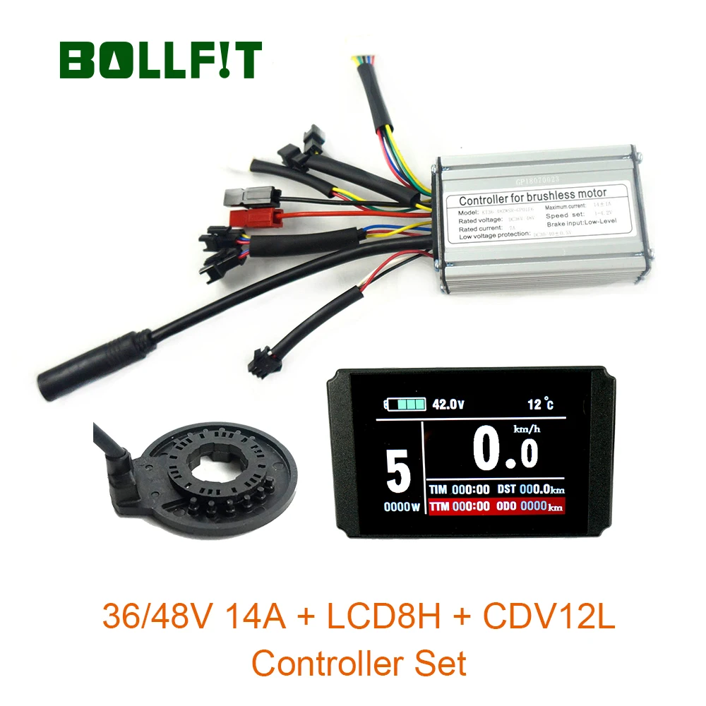 36V48V 250 Вт водостойкий контроллер 14A LCD8 цветной дисплей PAS комплект E-bike Conversion kit зал сенсор