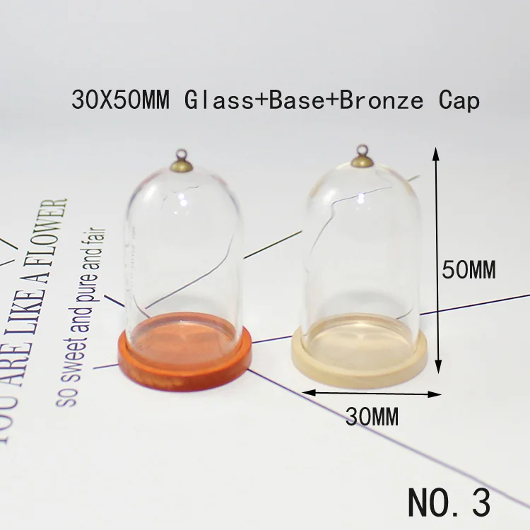 NO.3 Brown Base 2 комплекта Маленький принц Розовый стеклянный террариум глобус с деревянной основой стеклянный флакон кулон ожерелье Подвески Diy Поиск - Окраска металла: NO.3 Brown Base