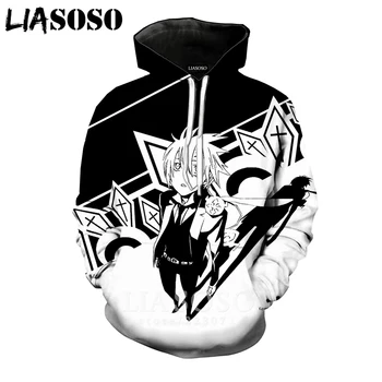 

LIASOSO 2019 Winter New Men Women Sweatshirt 3D Print Anime D.Gray Man Hoodie Long Sleeve Top Casual Harajuku Pullover B185-12