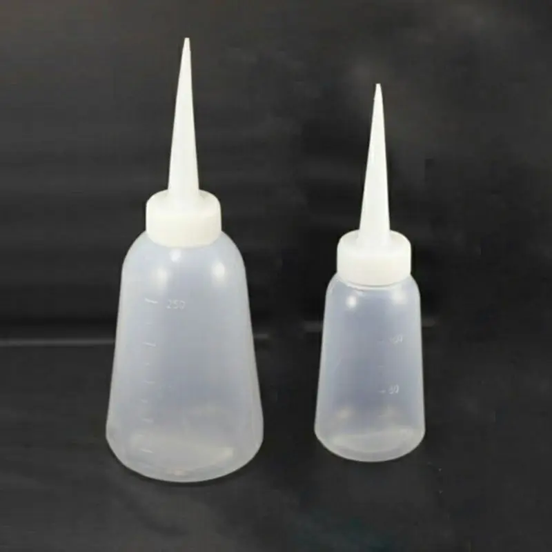 

100ml/200ml Needle Bottles Eye Liquid Dropper Sample Refillable Bottle Needle-nosed Crystal Glue Plastic Bottle