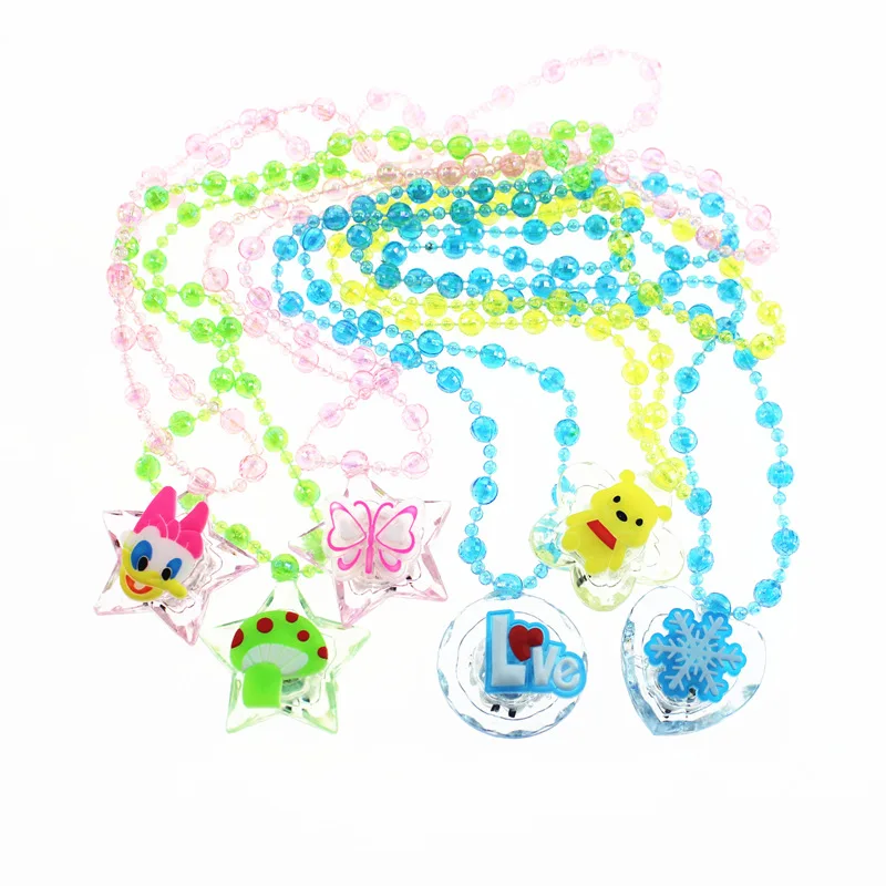 1PC Luminous Necklace New Children's Toys Brinquedos Flash Gifts LED Cartoon Lights Glow In The Dark Toys For Childs Kids Play 1PC Luminous Necklace New Children's Toys Brinquedos Flash Gifts LED Cartoon Lights Glow In The Dark Toys For Childs Kids Play