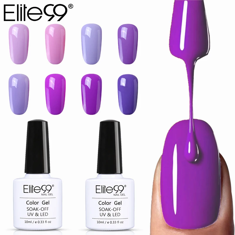 Elite99 Gel Nail Polish Soak Off 10ml UV and LED - NU008