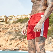 Новые пляжные шорты мужские повседневные шорты для спортзала фитнес компресс быстросохнущие модные мужские шорты-бермуды шорты для фитнеса для мужчин