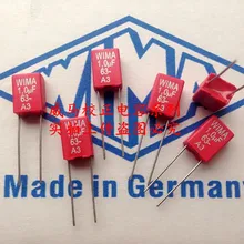 Горячая распродажа 10 шт/20 штук Германия WIMA с алюминиевой крышкой, 63В 1,0 мкФ 1UK с алюминиевой крышкой, 63В 105 1 мкФ P: 5 мм аудио конденсатор
