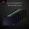 Redragon P011 Orion RGB Mousepad, Hard Surface, Waterproof, Colorful LED Lighting Gaming Mouse Pad Mat for Computer Laptop Noteb ► Photo 1/6