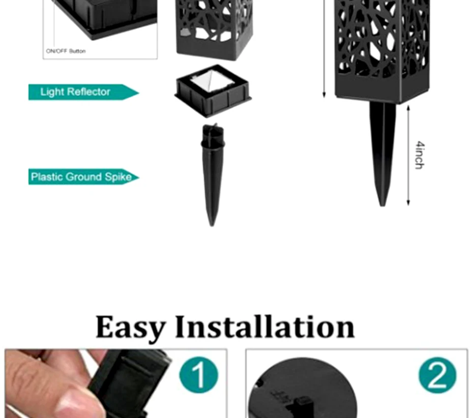Caminho de Luz Solar do Gramado Lâmpada para Decoração de Jardim ao ar Sensor de Luz Lâmpada de Energia Solar à Prova Levou Lâmpada Livre Caminho Noite d' Água Rua 14 Lâmpada Lâmpada Para Decoração de Jardim Ao
