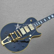 

Black Guitar Custom Gold Edge 2018 New Electric Guitar Promotional activities Three pickup LP standard CST Electric Guitar