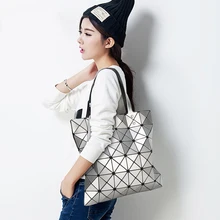 Japan Diamond Lattice Tote 6 6 Matte Handbag Lady Geometry Laser Women Beach Shoulder Lucent Prism