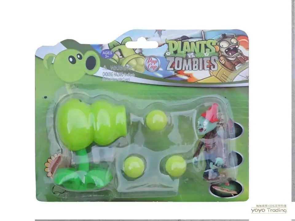 48 стилей PVZ Растения против Зомби Peashooter ПВХ фигурка модель игрушки подарки игрушки для детей высококачественные игрушки - Цвет: 4