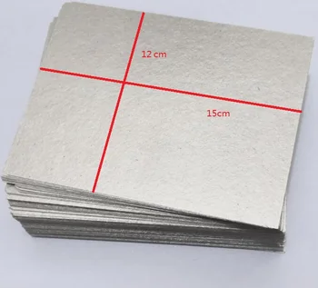 

100PCS/lot Microwave Oven Parts Thicker Rectangle Mica Sheet 12X15cm