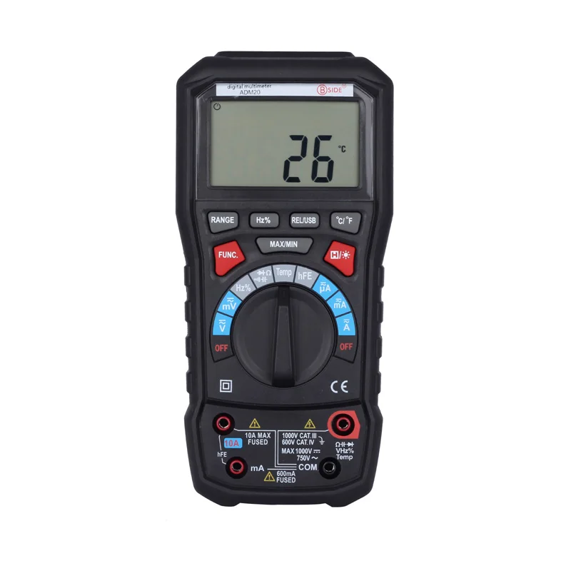 ADM20 True RMS Multimeter Simulation and Digital Dual Display