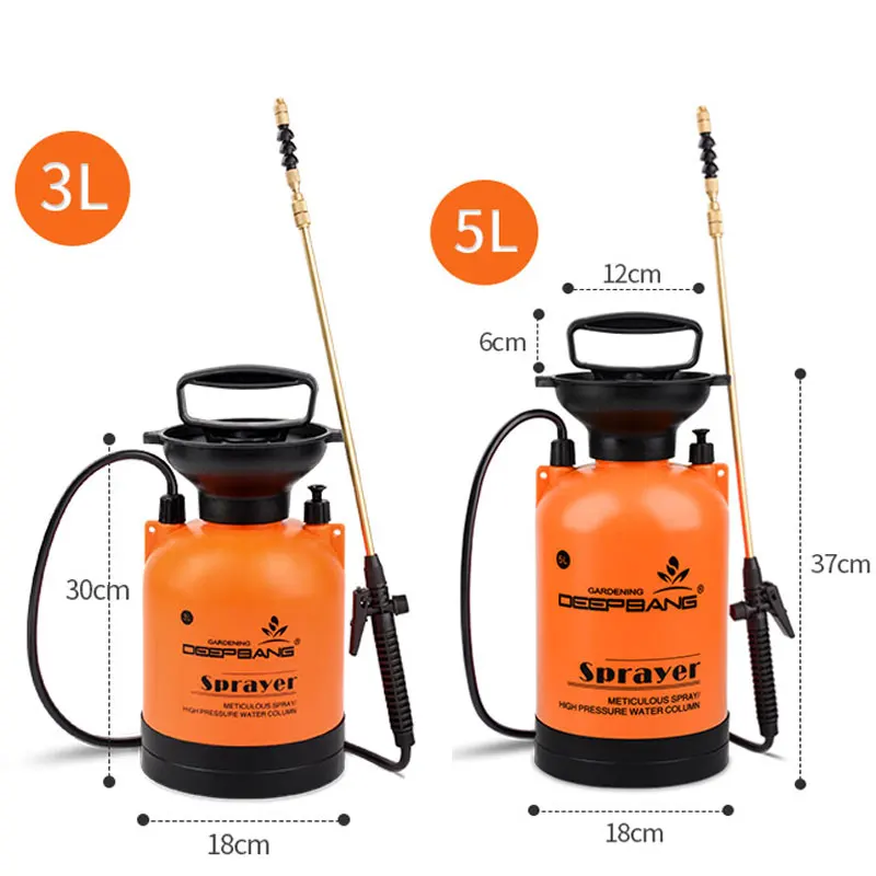 3/5L Hand Pressure Sprayer Compressed Air Spray for Garden Irrigation
