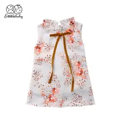 2018 новый бренд высокого качества emmababy стильный Одежда для детей; малышей; девочек платье с цветочным принтом вечерние официальная одежда