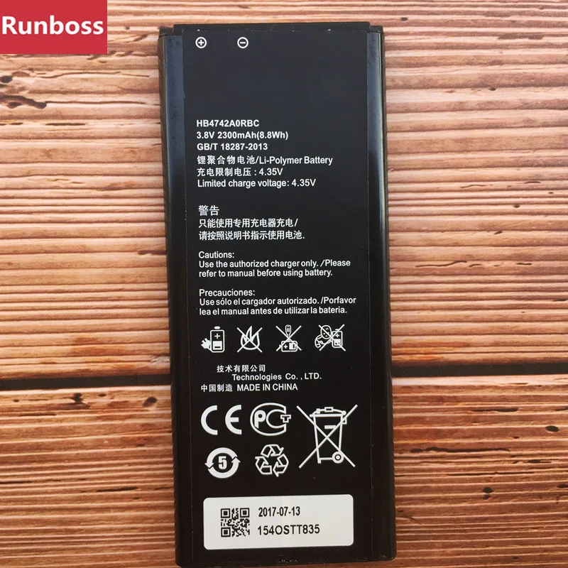 

Battery HB4742AORBC For Honor 3C G630 G730 G740 H30-T00 H30-T10 H30-U10 H30 HB4742A0RBC Real High Capacity 2300mAh Batteries