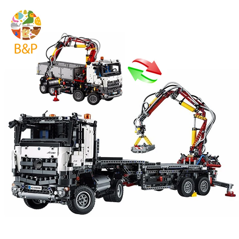

lepin Legoing 42023 3245pcs Technic Series The Arocs Model Building Blocks Brick Educational kit Toys For Children 20005