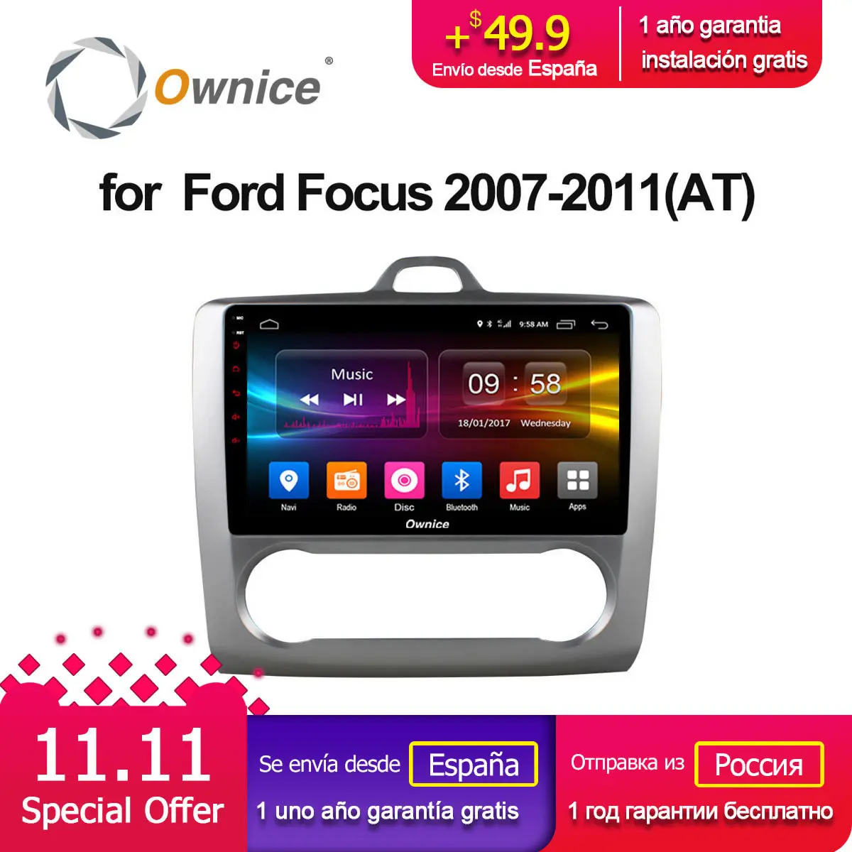 Ownice C500+ G10 Android 8.1 Octa 8 Core 2G RAM For Ford FOCUS 2007 2008 2009 2010 2011 Car Radio DVD Navi GPS Support 4G LTE Ownice C500+ G10 Android 8.1 Octa 8 Core 2G RAM For Ford FOCUS 2007 2008 2009 2010 2011 Car Radio DVD Navi GPS Support 4G LTE