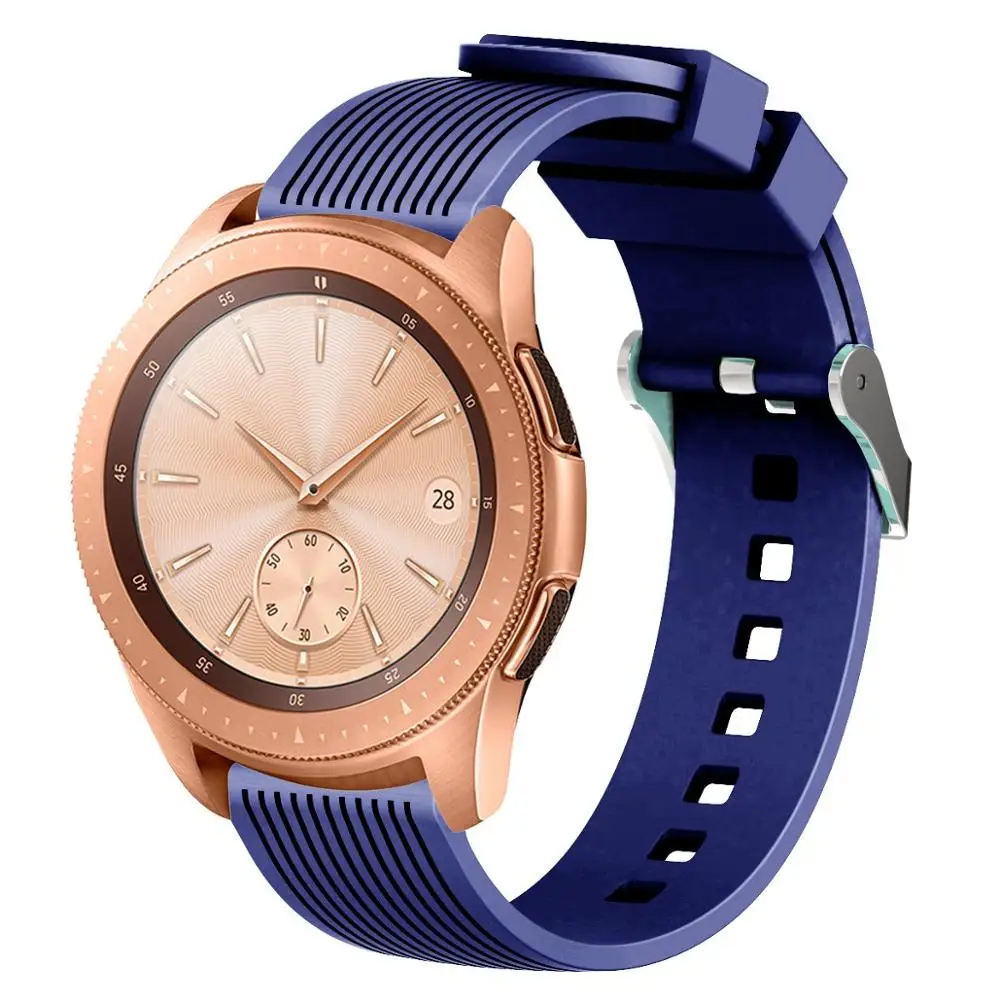 20 мм силиконовый ремешок для samsung Galaxy Watch Active SM-R810 42 gear 2 S2 классический спортивных