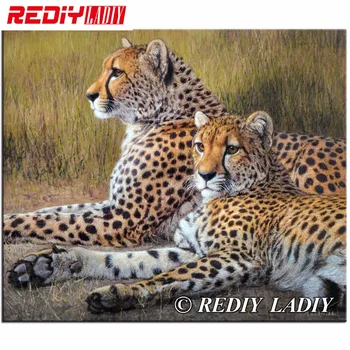 

Diamond Painting Diamond Mosaic 5D Diamond Embroidery Icon Beadwork Pictures Of Diamonds Rhinestones Pictures Pair Of Cheetahs