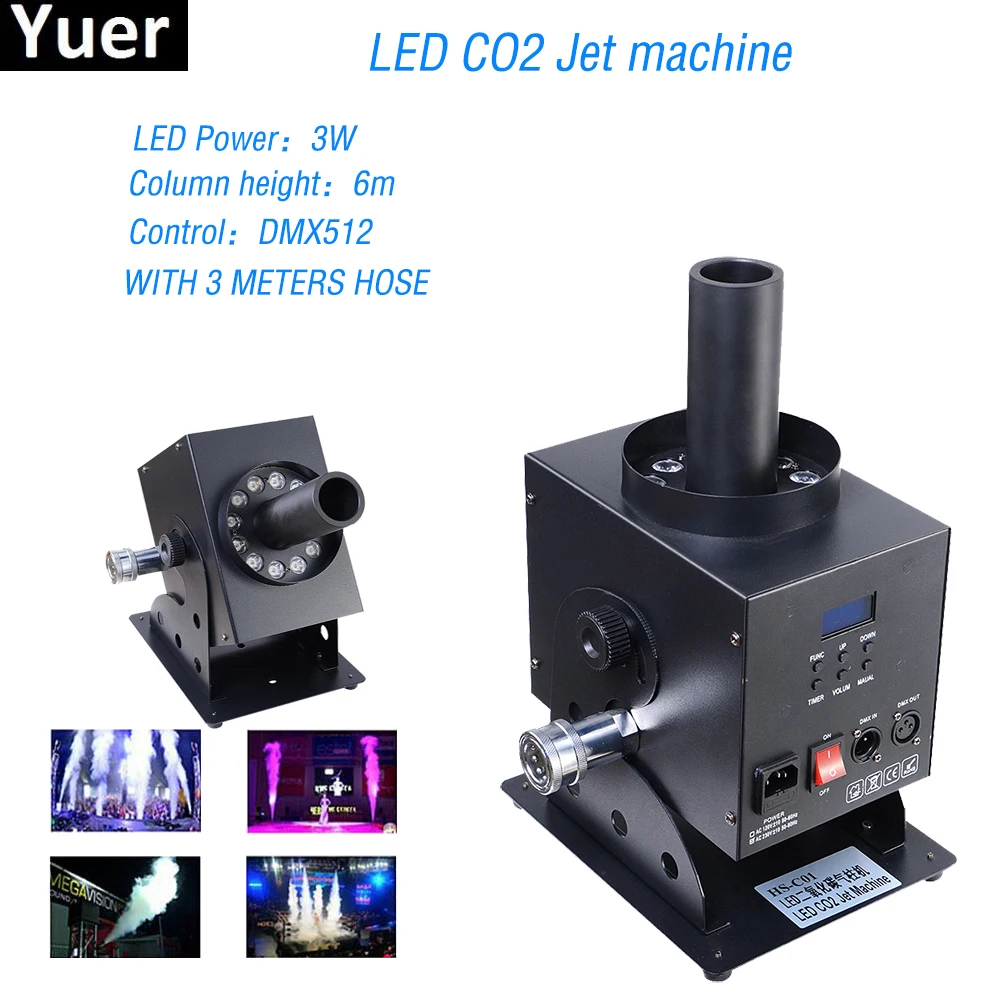 

Professional DJ Equipment DMX 512 Stage Co2 Jet Machine Dry ice Fog Effect,CO2 Smoke Machines Special Effects Cannon For Disco