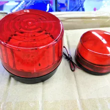 Увеличение светодиодный 12V охранной сигнализации стробоскоп Предупреждение красный синий мигающий светильник