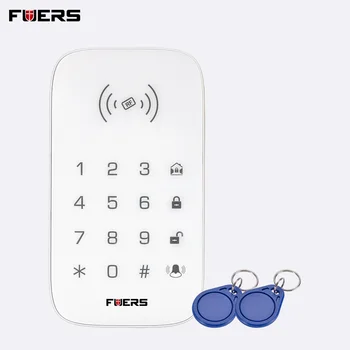 

FUERS K07 Wireless RFID Tag Touch Keypad Compatible With Security Alarm System SMS Alert Function For G90B GSM Alarm Keyboard