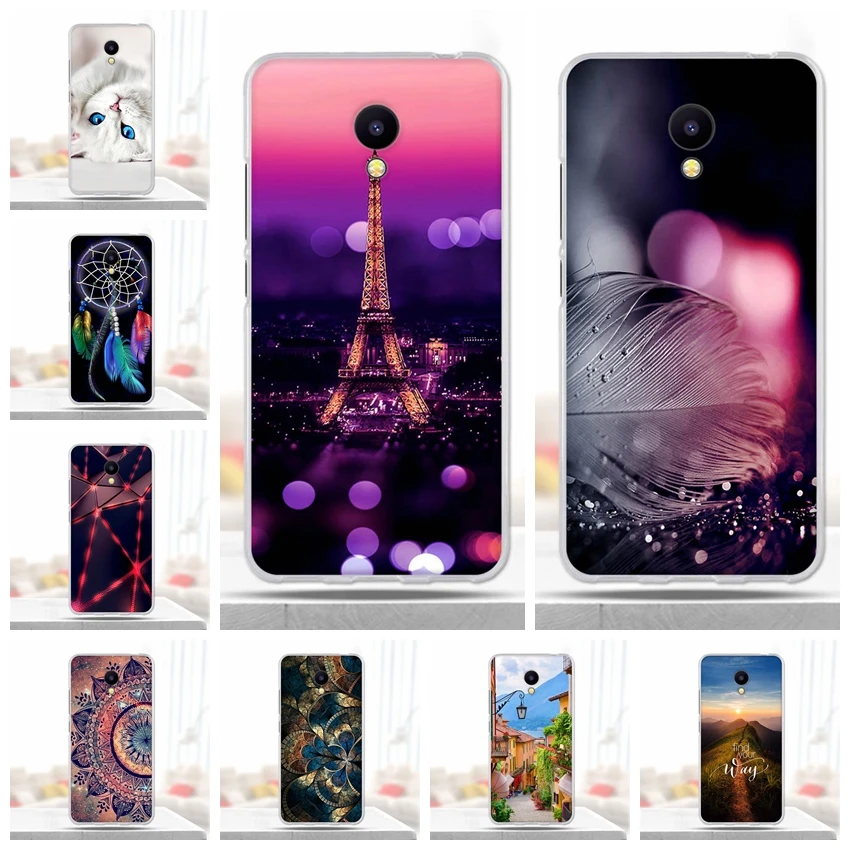 Soft TPU for Meizu M5c Case Painted Phone Back Protective For meizu meilan m5c Cover Charm Blue A5 | Мобильные телефоны и
