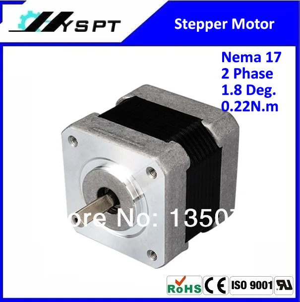 Leadshine шаговый двигатель Nema17 42HS02 2 фазы 1 8 Шаговый угол 0.22N. m гибридный |