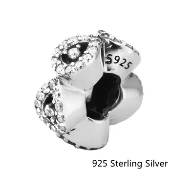 

CKK Cascading Glamour Spacer Charms 925 Sterling Silver Beads Original Jewelry Making Fits For Bracelets & Bangle