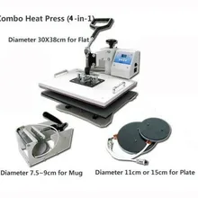 4 в 1 сублимационная машина для термопечати для футболки, кружки, плиты, печатная машина для шляп DX-401 машина для передачи тепла
