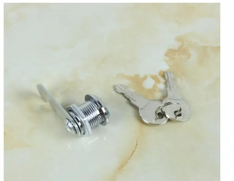 

20pcs/lot! Practical Cam Lock Mail Box File Cabinet Desk Drawer Lock with 2 keys 16mm/20mm/25mm/30mm