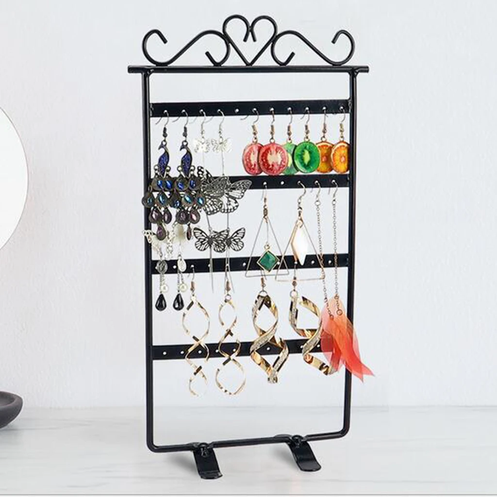 

Earring Organizer Jewelry Rack Holder Display Stand for Hanging Earrings Stud Necklace Ring Hangers