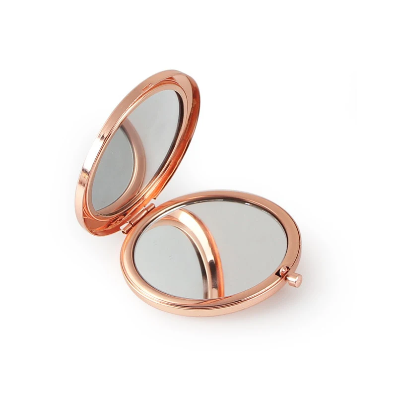 

Personalized Rose Gold Compact Mirror Wedding Favor Pocket Mirror Customized Wedding Gift Souvenir Women Makeup Mirror for Purse
