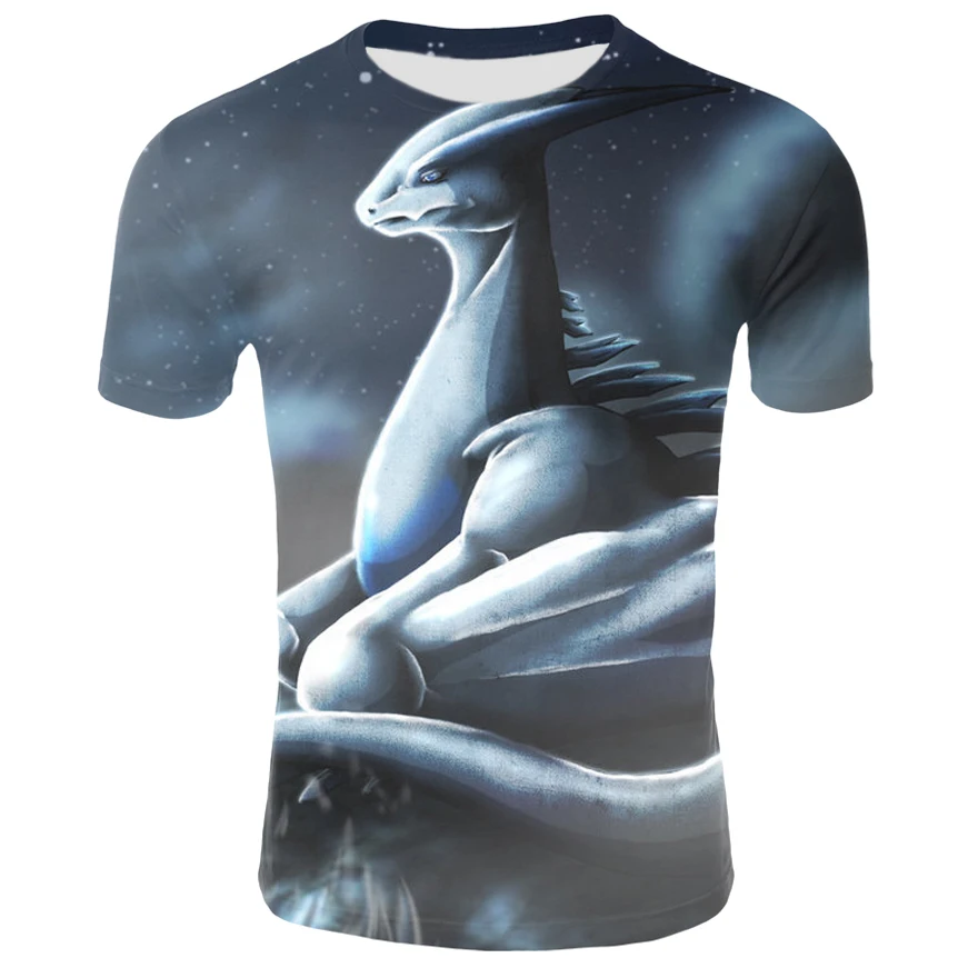 

2019 new summer newest men and women t-shirt Pokemon detective Pikachu anime cartoon cute 3D digital print casual shirt T-shirt