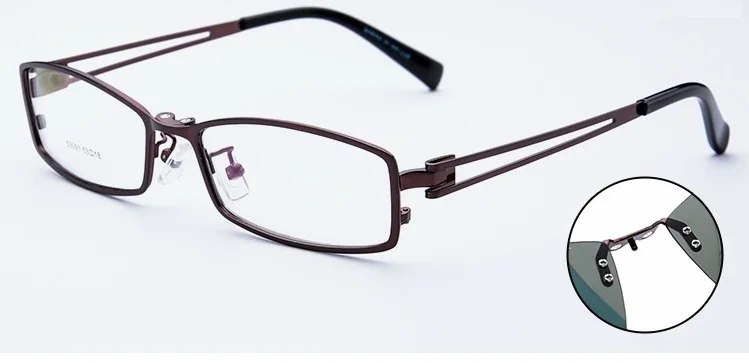 ELECCION спортивный Тип укрепления оптические очки при близорукости рамка для мужской полной рамки соответствующие магнитные линзы очки с зажимами 2 шт - Цвет оправы: C4. Brown Frame