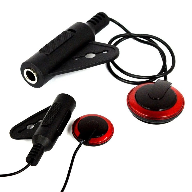 New Professional Piezo Contact Microphone Pickup For Guitar Ukulele 1/4'' Musical Instrument Accessories Parts