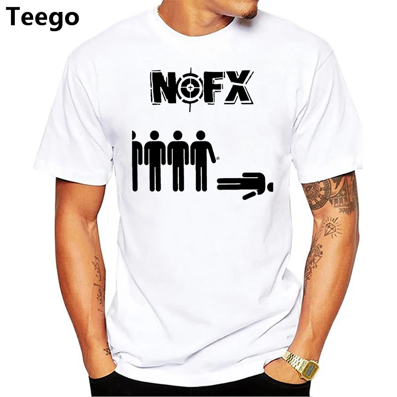 Новые модные мужские NOFX как Cat получить так жира Футболка мужская панк-рок