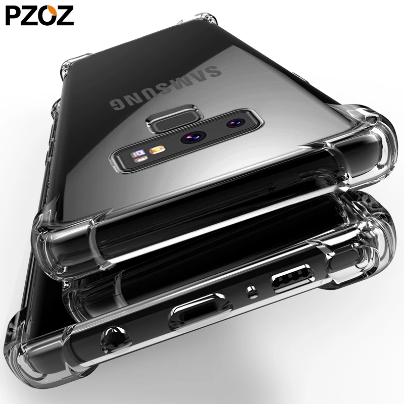 PZOZ роскошный мягкий силиконовый чехол для note 9 Ультратонкий Прозрачный Samsung Galaxy