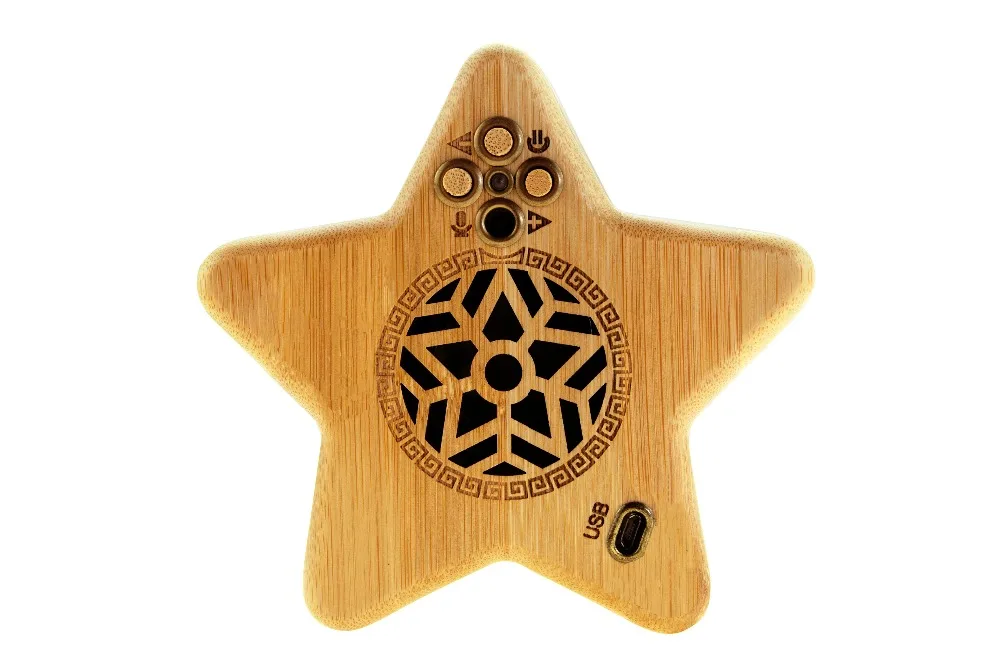 

Bamboo Stereo Edition Portable Bluetooth Speaker with Volume Booster AMP 5 Watts Power,Custom Bass Radiator,Bluetooth audio