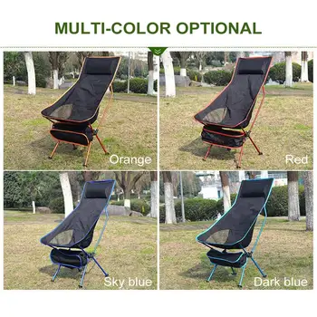 

Long Folding Chair Camping Outdoor Fishing Seat Folding Chair Ultra Light Seat Mountaineering Barbecue Outdoor Products